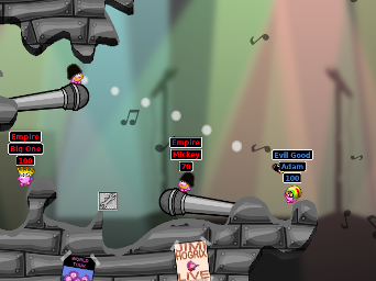 Tiny screenshot of Hedgewars